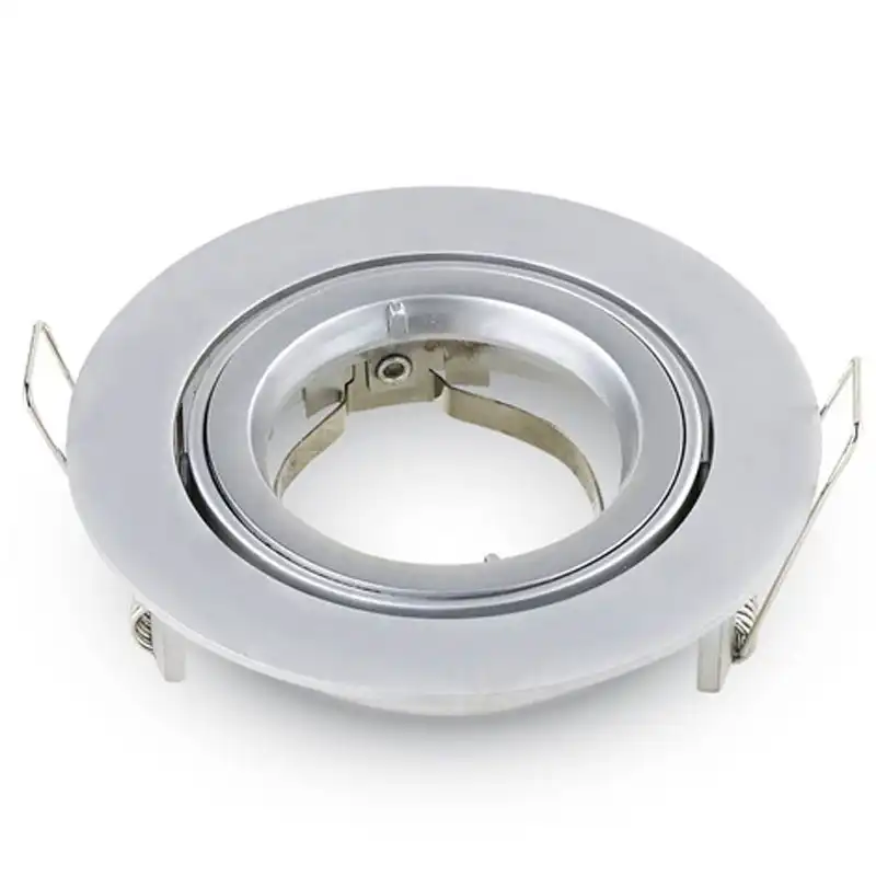 V-Tac Aro Empotrable para Bombillas GU10 95x32mm Cromo