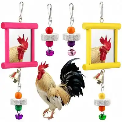 ZooVenture Conjunto de 4 juguetes con espejos y cascabeles para pájaros - 4 piezas - Zooventure - Comparador de precios