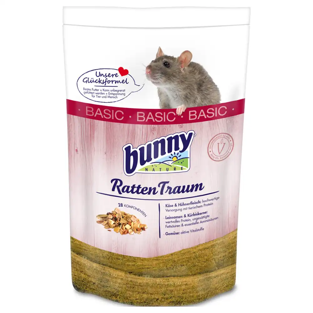 Bunny RatDream Basic para ratas - 500 g