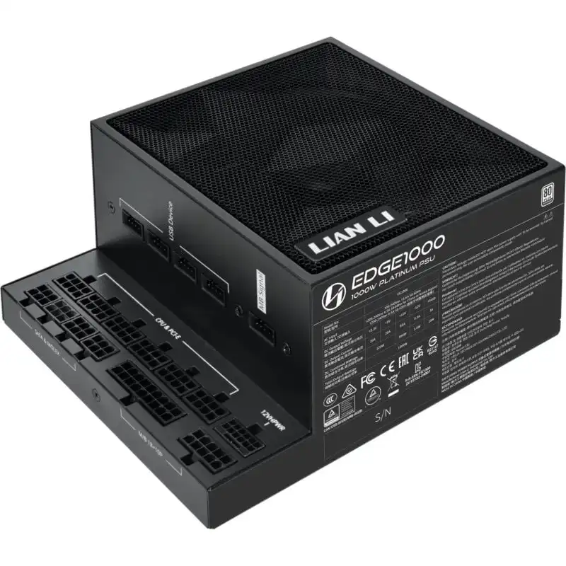 Lian-Li EDGE 1000 ATX 3.1 PCIe 5.1 Black 1000W 80 Plus Platinum Modular