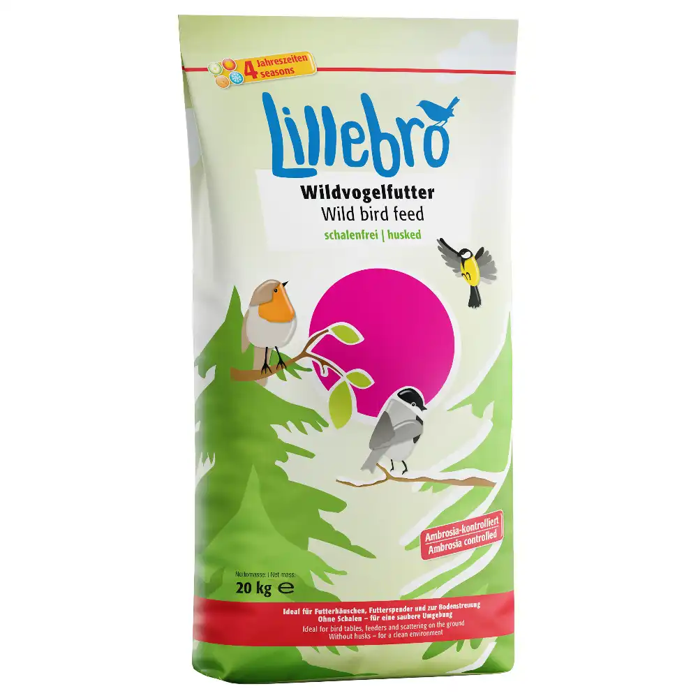 Lillebro comida sin cáscaras para aves silvestres - 20 kg