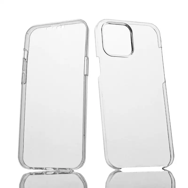 Max Power Digital Funda Doble Cara 360 Grados Silicona Transparente Para Apple Iphone 13 Pro