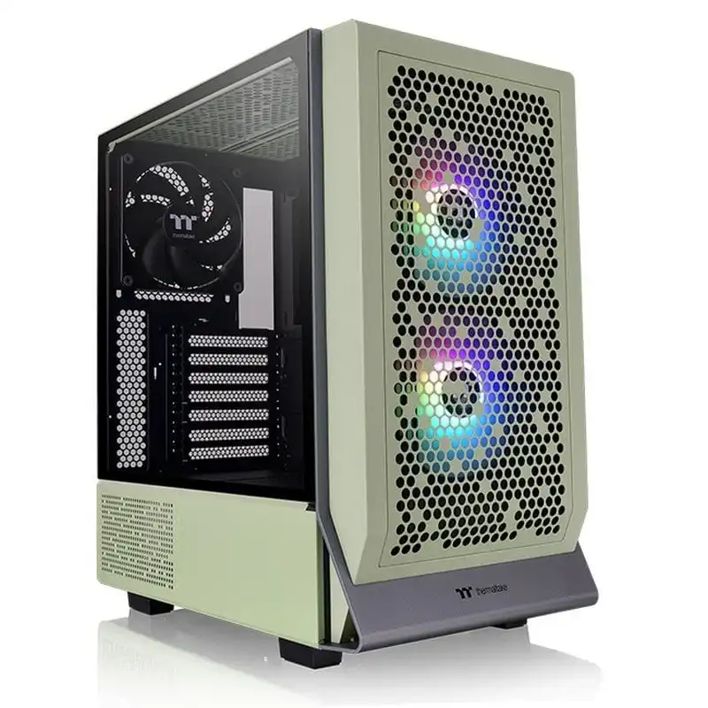 Thermaltake Ceres 300 TG ARGB Cristal Templado USB 3.2 Verde Matcha