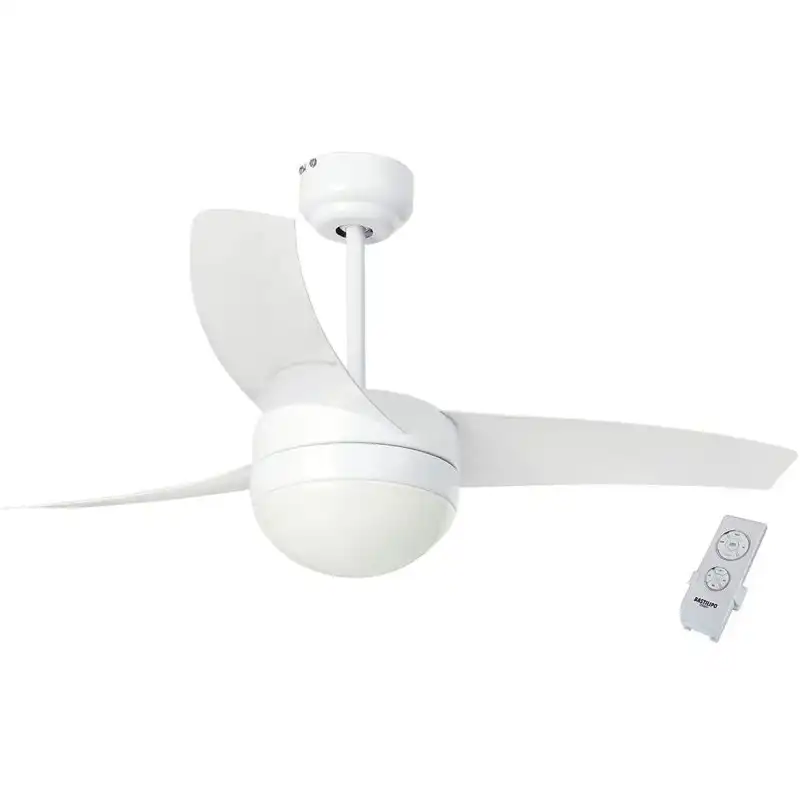 Bastilipo - Ventilador De Techo Led Con Mando A Distancia, 106cm, 50w, Cancún Blanco