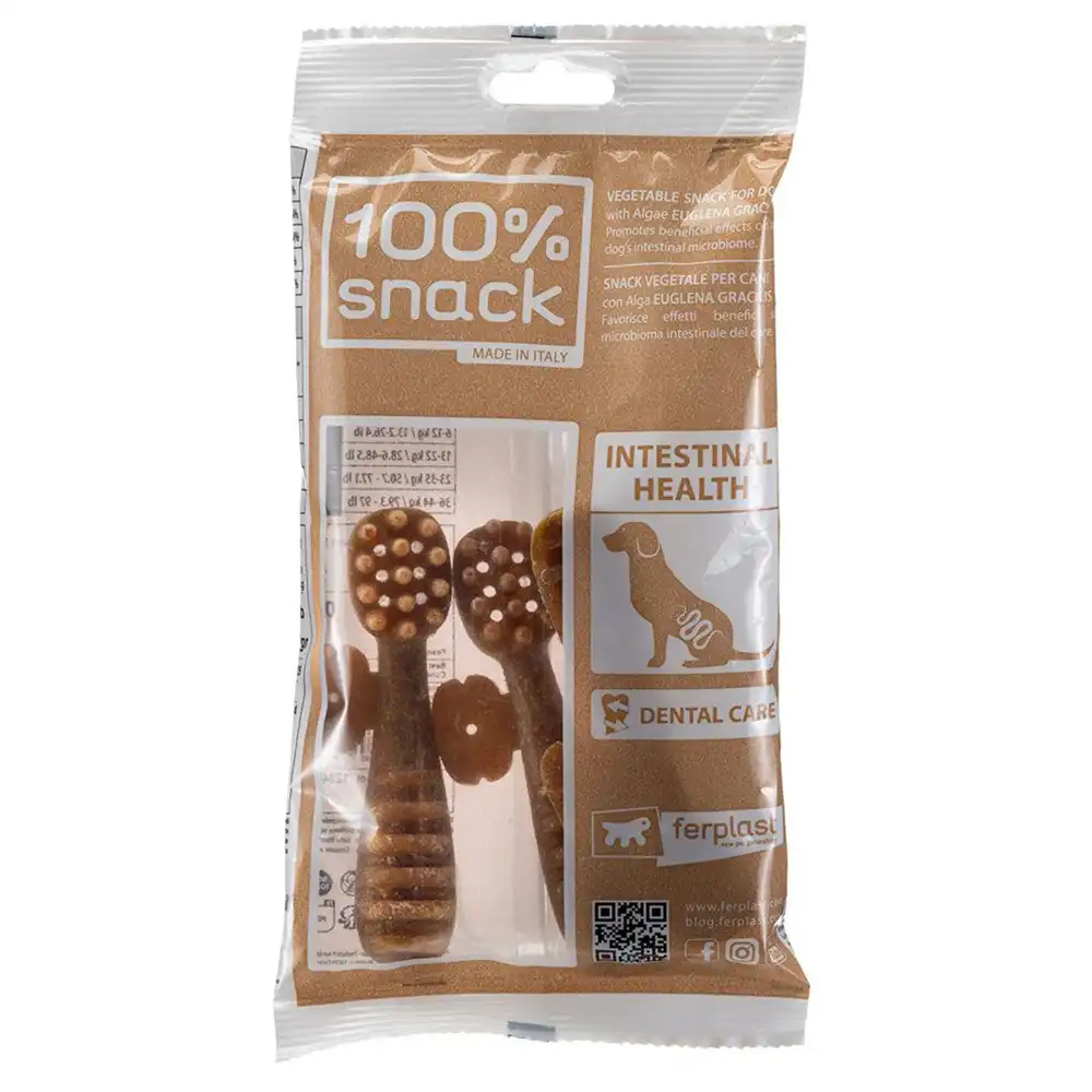 Cepillo de dientes para perros Ferplast Euglena - M: para perros medianos (12 - 25 kg)