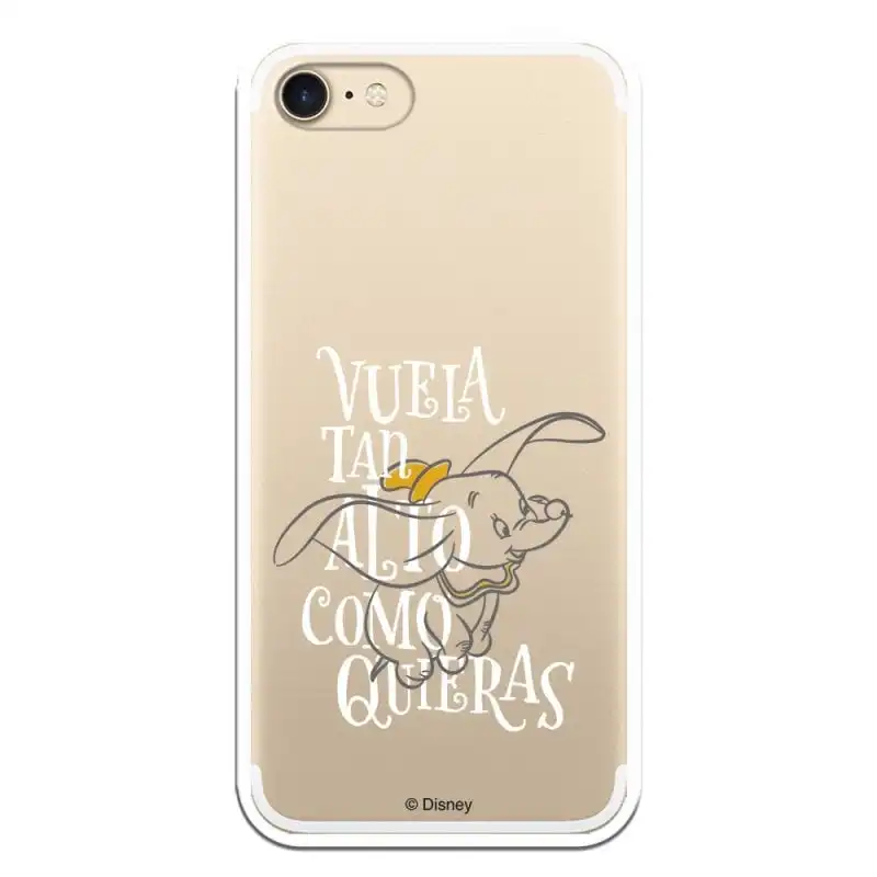 Funda Oficial Disney Dumbo Vuela Tan Alto Clear para iPhone 7
