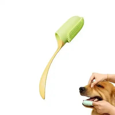 FurryFusion Juego de 4 cepillos de dientes para perros y gatos - AMARILLO - Furry Fusion - Comparador de precios