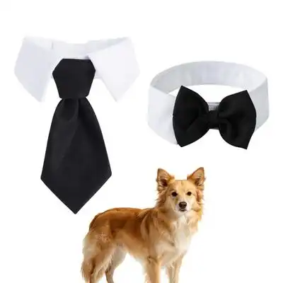 HausPets Juego de 2 collares ajustables de esmoquin negro para perros/gatos - 1 artículo - HausPets - Comparador de precios