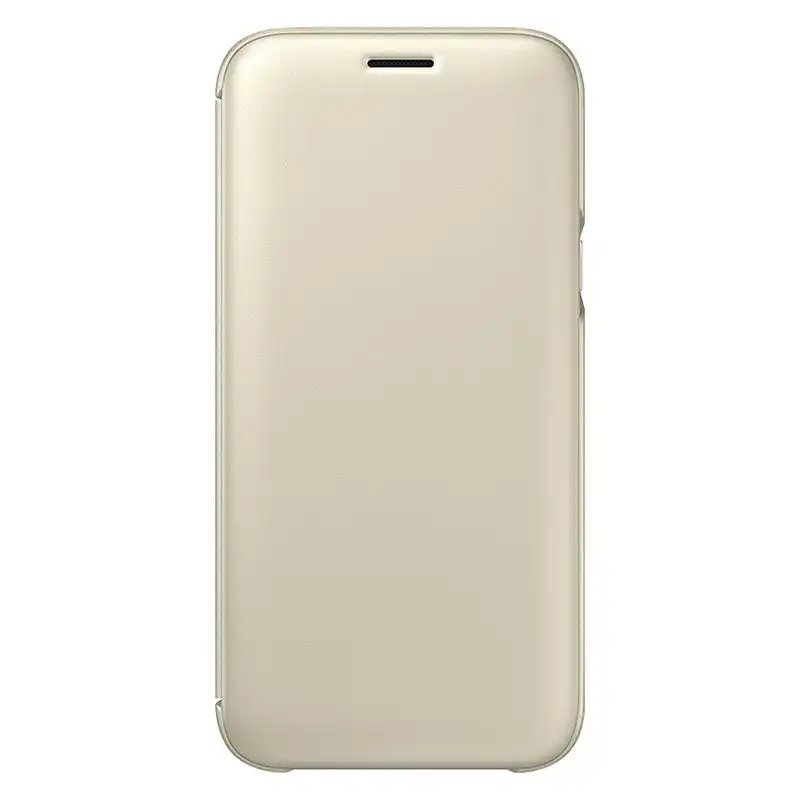 Samsung Wallet Cover Dorada para Galaxy J5 2017