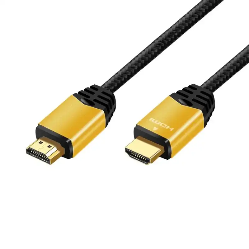 Unotec Cable Malla HDMI 2.0 4K 1.5m Negro/Dorado