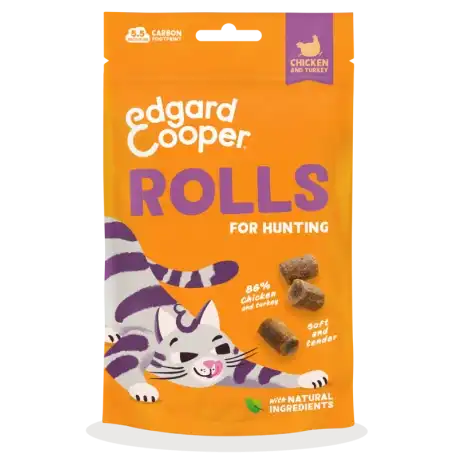 0.045 KG 45 g Edgard & Cooper Rollitos Pollo y Pavo para gatos - Edgard & Cooper - Comparador de precios