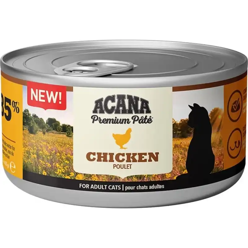 Acana Pack De Latas Pollo Para Gatos Adultos, Peso 1 x 24 latas 85 gr - Acana - Comparador de precios