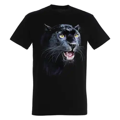 Camiseta Cabeza Pantera Negra color Negro