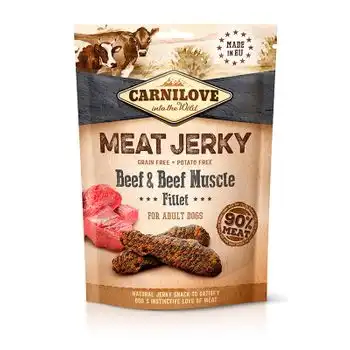 Carnilove Jerky Ternera Y Res Filetes 12x100gr