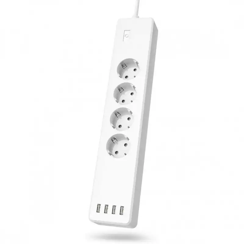 Hama Regleta Inteligente 4 Tomas + USB Blanco