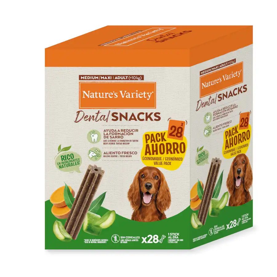 Nature's Variety Medium/Maxi Adult Dental Snacks para perros - 7 barritas - Natures Variety - Comparador de precios
