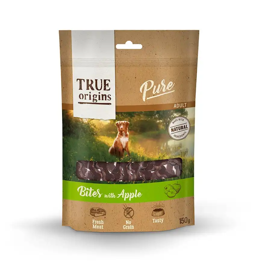 True Origins Bocaditos Pure Manzana para perros