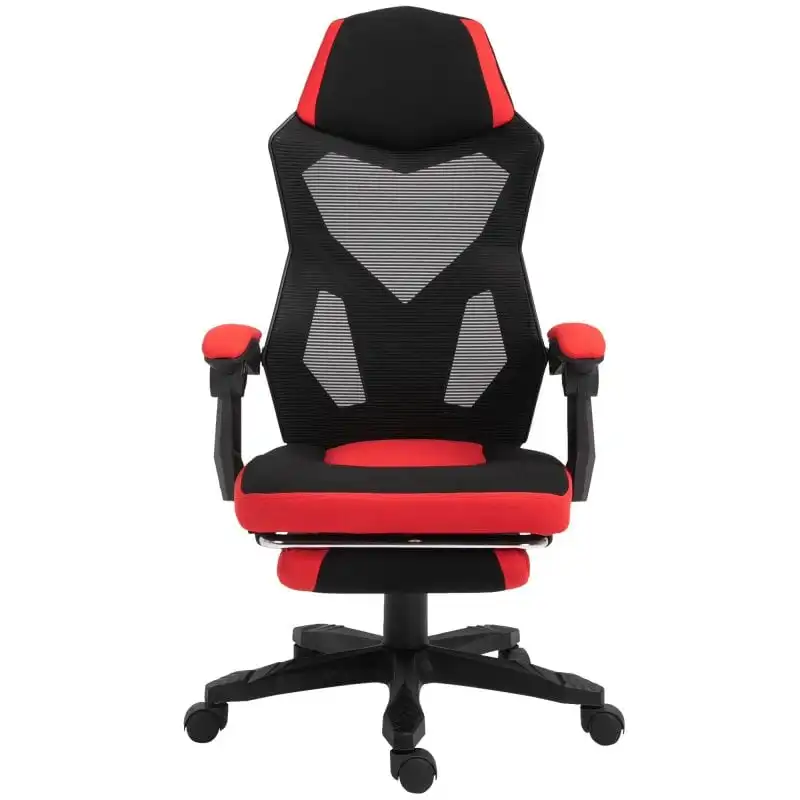 Vinsetto Silla Gaming Ergonómica Reclinable Roja/Negra