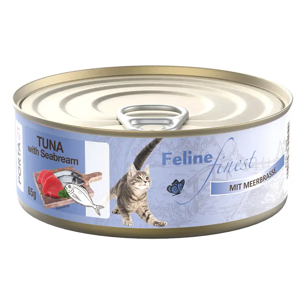 Feline Finest 6 x 85 g comida húmeda para gatos - Atún con dorada - Porta 21 - Comparador de precios