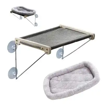 IntiMeg Hábitat para gatos con ventosa para ventana - Gris - IntiMeg - Comparador de precios