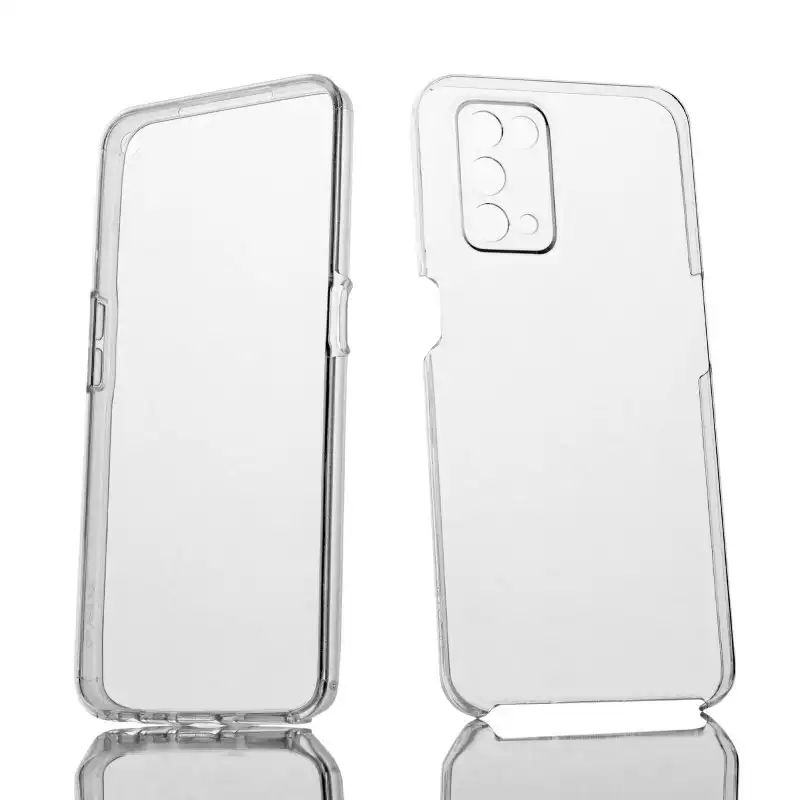 Max Power Digital Funda Doble Cara 360 Grados Silicona Transparente Para Oppo A54 5g / A74 5g / A93 5g