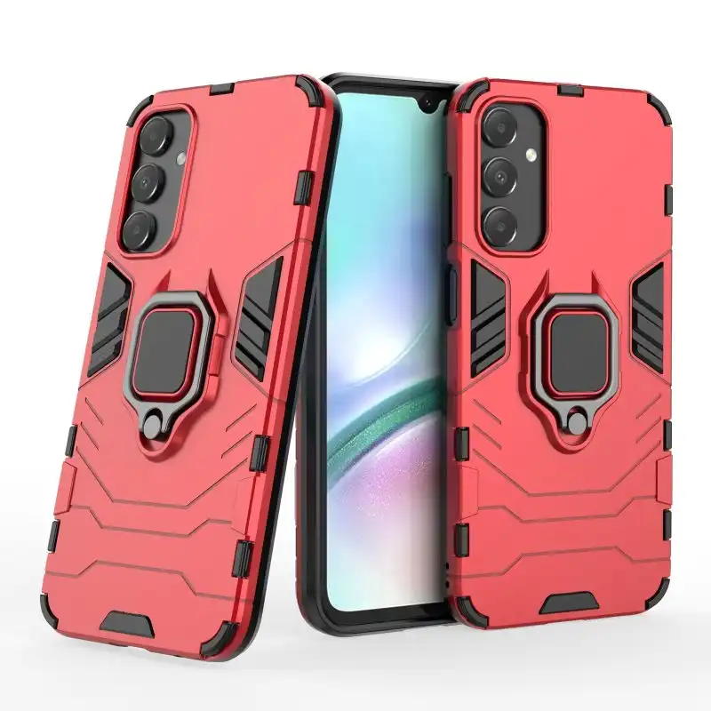 Max Power Digital Funda Magnética Roja con Anillo Giratorio para Samsung Galaxy A15