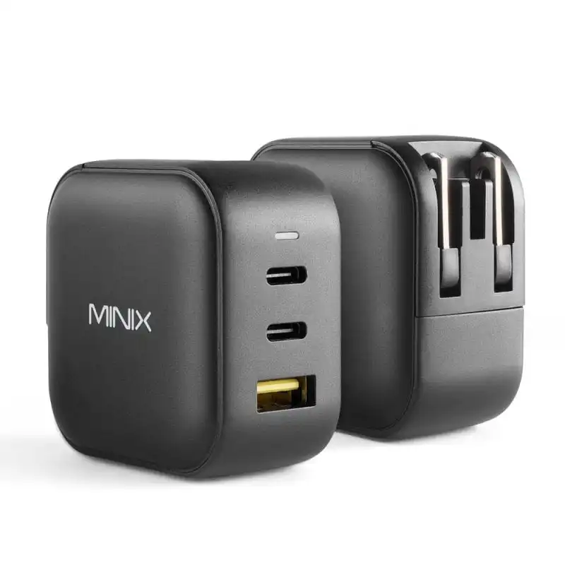 Minix Neo P1 Cargador con 3 Puertos USB 2 x USB-C 3.0 Quick Charge 3.0 66w