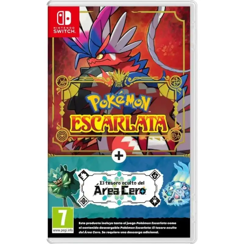 Pokémon Escarlata + Pack de expansión "El tesoro oculto del Area Cero" Nintendo Switch