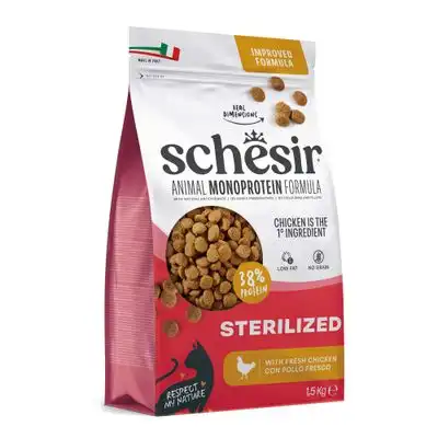 Schesir Sterilized & Light con pollo - 1,5 kg - Schesir - Comparador de precios