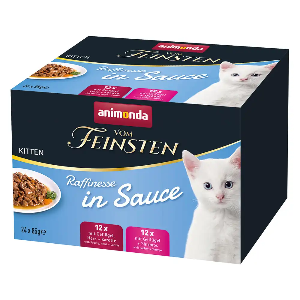 Animonda vom Feinsten Adult Raffinesse en salsa Kitten - Pack mixto - 24 x 85 g