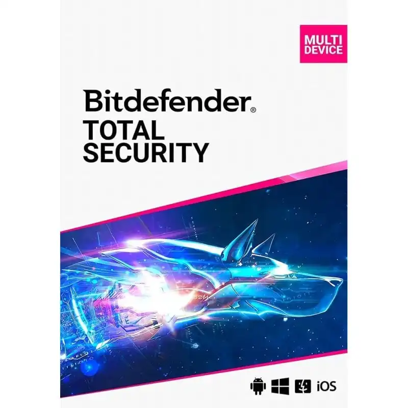 Bitdefender Total Security 2024 5 Dispositivos 1 Año PC/Mac/Android/iOS Descarga Digital