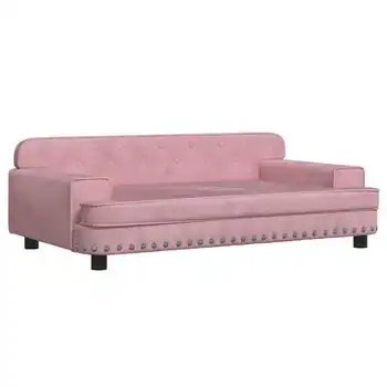 Cama Para Perros De Terciopelo Rosa 90x53x30 Cm Vidaxl