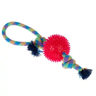 Cuerda con pelota zooplus Basics juguete para perros - 10 x 32 cm (Diám x L) - Zooplus Basics - Comparador de precios