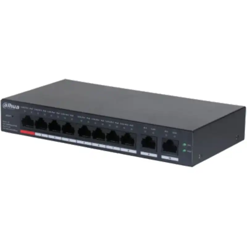 Dahua DH-CS4010-8ET-110 Switch Cloud con 8 Puertos PoE Negro