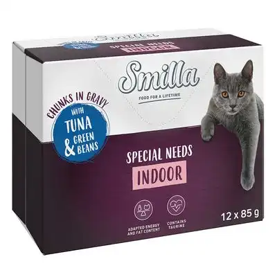 Smilla Bocaditos con verduras 48 x 85 g en oferta: 40 + 8 ¡gratis! - Indoor con atún y judías verdes - Smilla - Comparador de precios