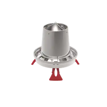 Tolvas Metálicas Para Gallinas 9 Litros "eco" Con Patas