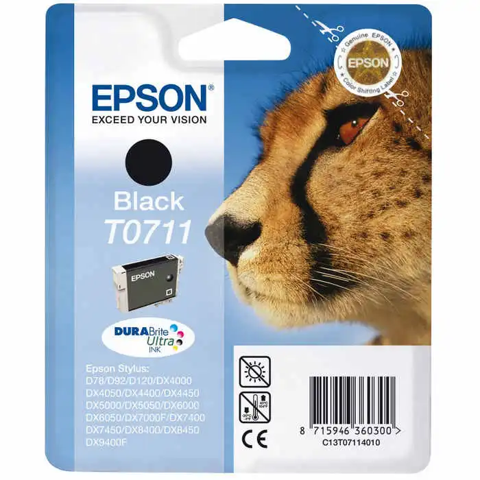 Epson T0711 Negro D78/DX4000/SX105/SX205/SX405
