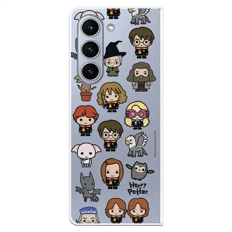 Funda Para Samsung Galaxy Z Fold 5 Oficial De Harry Potter Personajes Iconos - Harry Potter