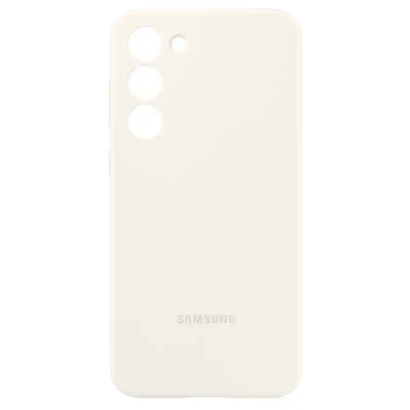 Samsung Silicone Case Funda de Silicona Crema para Galaxy S23 Plus