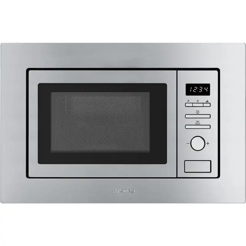 Smeg FMI017X Microondas Integrable con Grill 19L 800W Inox