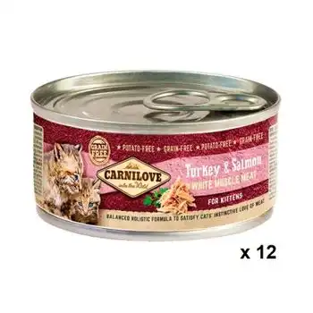 Carnilove Feline Kitten Pavo Salmon Caja 12x100gr