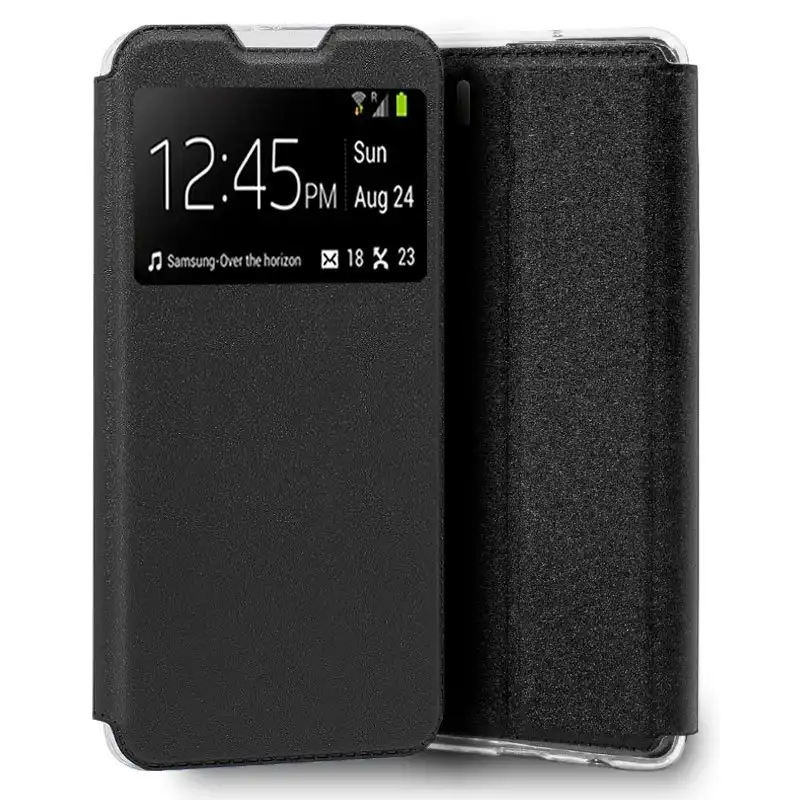 Cool Funda Flip Cover Liso Negro para Oppo A91