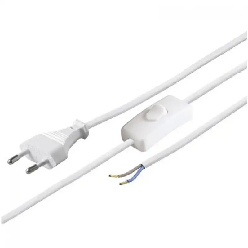 Goobay Cable Alimentacion con Interruptor Tipo C 1.5 m Blanco