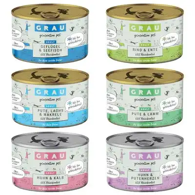 GRAU Gourmet sin cereales 6 x 200 g - Pack mixto (6 variedades) - Grau - Comparador de precios