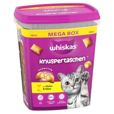 Whiskas Knuspertaschen snacks crujientes - Pollo y queso (350 g) - Whiskas - Comparador de precios