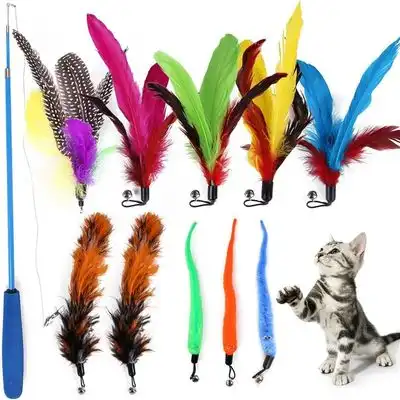 ZooVenture s para gatos: instinto de caza, ejercicio, variedad -  de plumas de colores para gatos - Zooventure - Comparador de precios