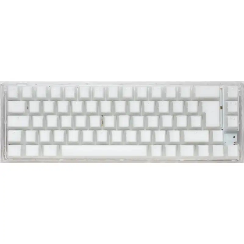 Ducky One 3 SF 65 Aura White Teclado Mecánico Gaming Switch MX Red RGB PBT Blanco