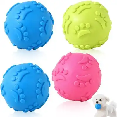 HausPets 4 pelotas de goma que emiten sonido – Flotantes – piscina/playa - 4 bolas – Roja, amarilla, azul - HausPets - Comparador de precios