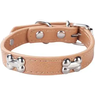 HausPets Collar acolchado piel sintética perro, color caqui, talla pequeña - Artículo 1 - HausPets - Comparador de precios
