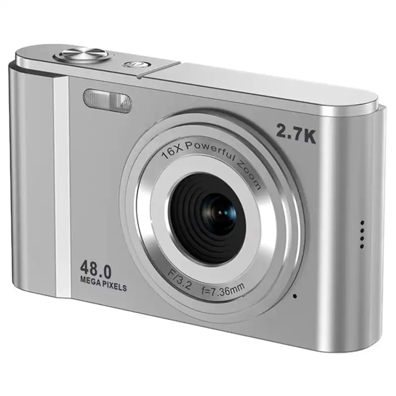 Kinsi DC302 Cámara Digital 2.8" 48MP HD Plata